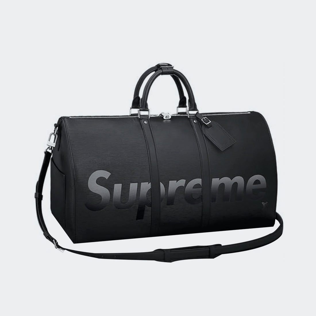 Louis Vuitton x Supreme Keepall Bandouliere Epi 55 Black 1290SQM