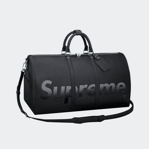 Louis Vuitton x Supreme Keepall Bandouliere Epi 55 Black