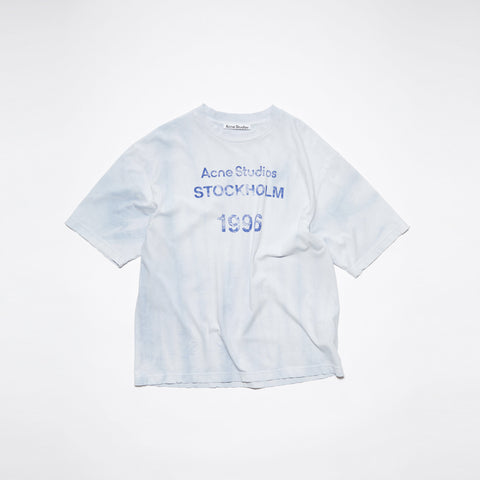 Acne Studios Logo Stamp T-Shirt Pale Blue