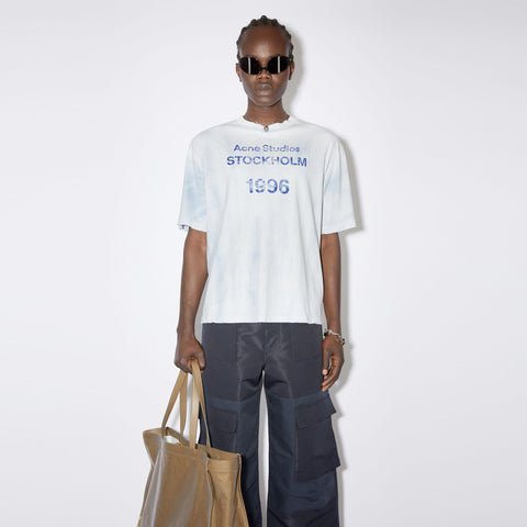 Acne Studios Logo Stamp T-Shirt Pale Blue