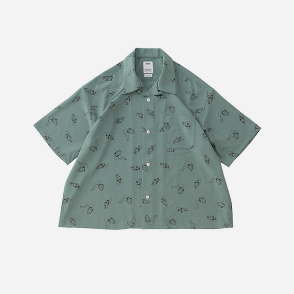 Visvim Harmon Shirt S/S Roadster Green