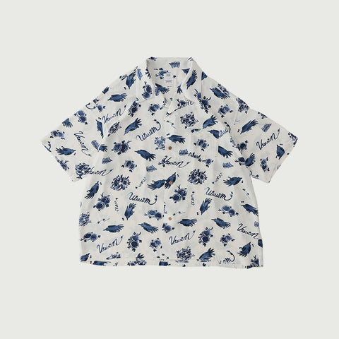 Visvim Wallis Shirt S/S Sunnybird Navy